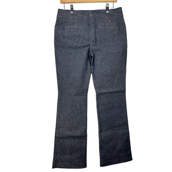 Tommy Hilfiger European Sailor Style Low Rise Stretch Dark Bootcut Jean's 8 - Picture 2 of 9